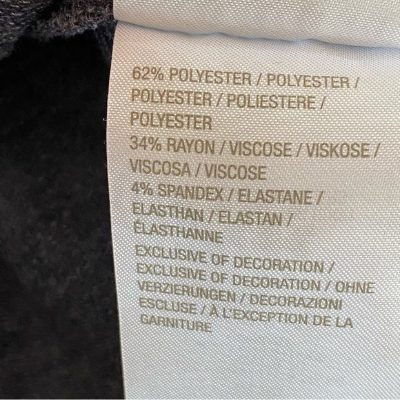 LOGO Lounge Tunic Women’s Oversized Tiered Ruffle Hem Long Sleeve Blouse Top XL - Picture 5 of 7